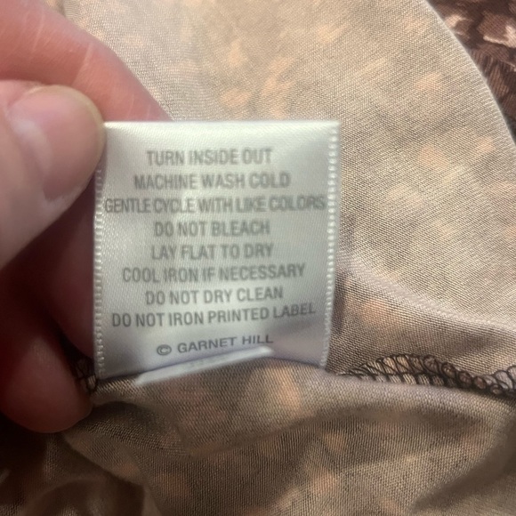 GARNET HILL Abstract Print Faux Wrap Dress - Picture 7 of 7